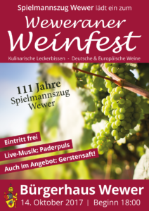 Weinfest Plakat 2017